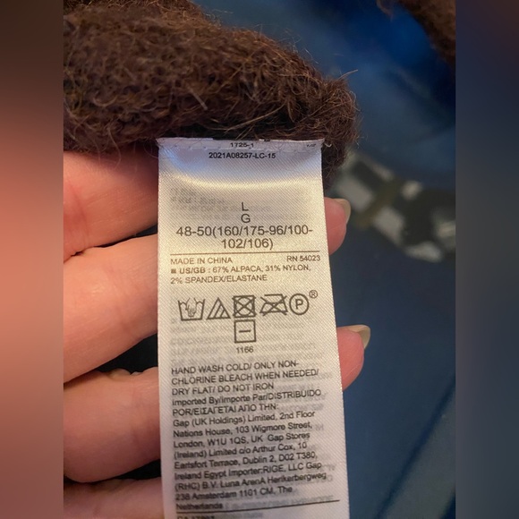 Banana Republic Womens Alpaca Blend Sweater Brown & Tan Fair Isle - Picture 3 of 6